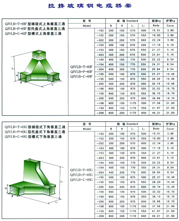 上、下角垂直三通 拉擠玻璃鋼電纜橋架